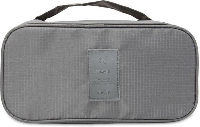 XYNN Unterwäsche-Aufbewahrungstasche aus Stoff, grau, B/T/H: 27,0 x 14,0 x 12,0 cm - Bild 1