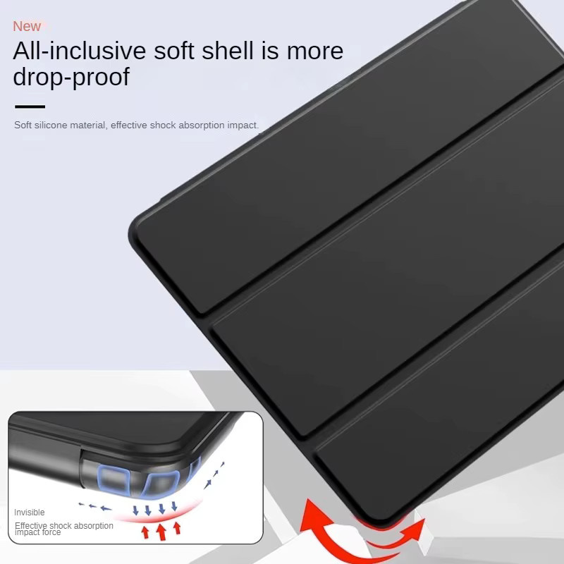 Magnetische Schutzhülle für Vivo Pad SE 12,3 2025 aus PU und TPU mit Standfunktion in Schwarz oder Grün - Bild 4