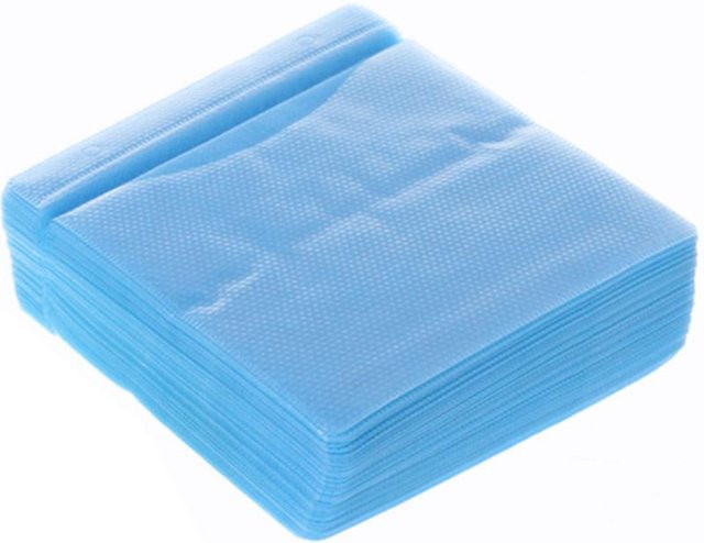 100 Stück CD DVD Aufbewahrungshüllen doppelseitige PP Taschen in Grau und Blau - Bild 1
