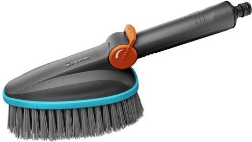 Gardena Cleansystem Handbürste Soft M mit Schlauchanschluss in Anthrazit - Bild 1