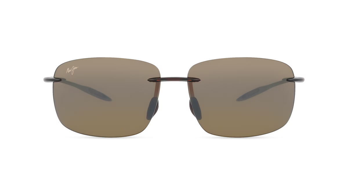 Maui Jim H422 Sonnenbrille, randlos, eckig, Kunststoff, Unisex, braun - Bild 1