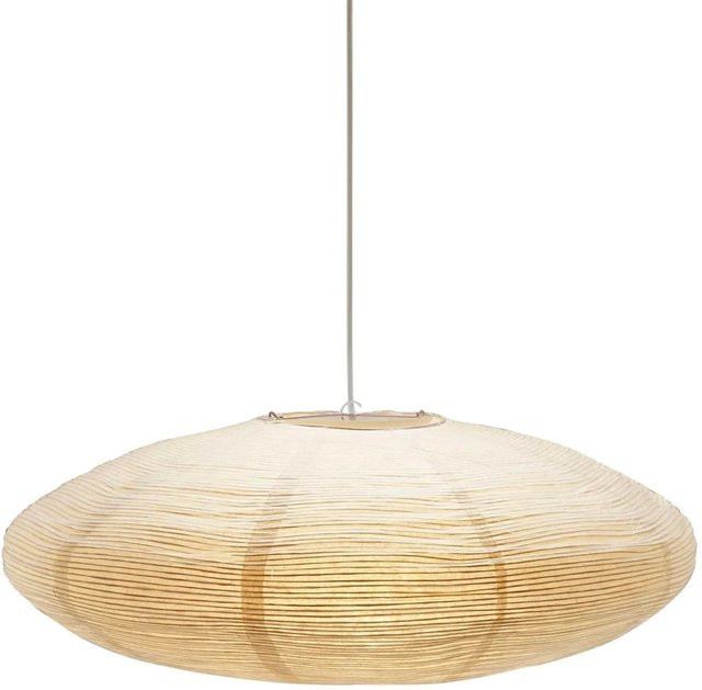 PR Home Yuni Pendelleuchte aus Reispapier in Beige, elliptisch - Bild 1