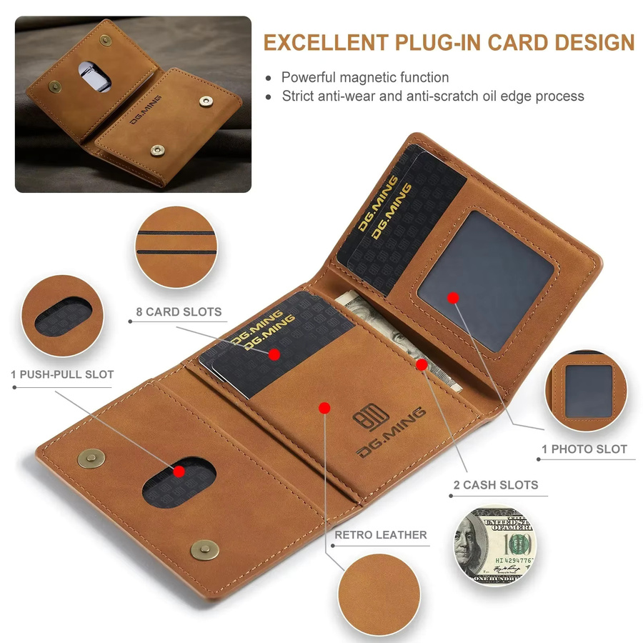 Luxuriöse magnetische Leder-Brieftaschenhülle für Samsung Galaxy S26 Ultra S25 S24 S23 S22 S21 S20 Plus Note 20 mit Geld- und Kartenhalter in Grün - Bild 2