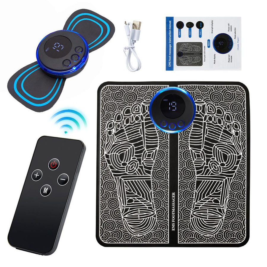 Binchi Health Technology Elektrische EMS Fuß Massager Pad, black - Bild 2