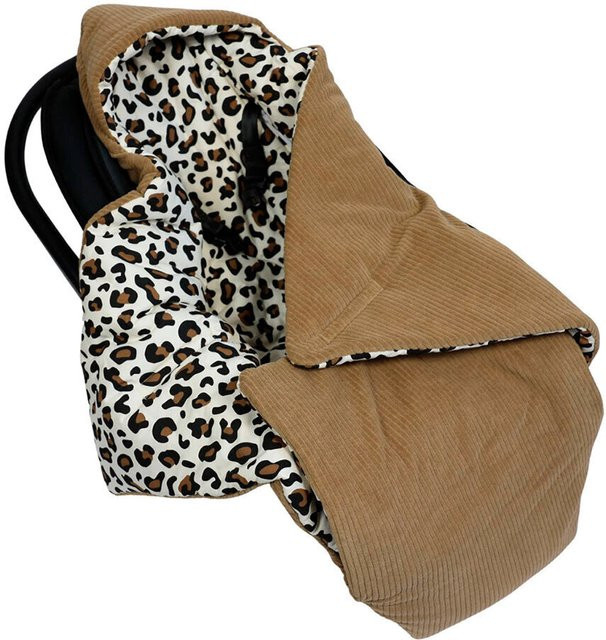 Hobea-Germany Einschlagdecke aus Bio-Baumwolle für Babys in Beige - Bild 1
