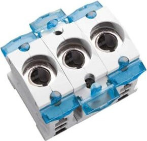 Wöhner D0 Einbau-Sicherungssockel E14 16A 400V 3pol. in Weiß - Bild 1