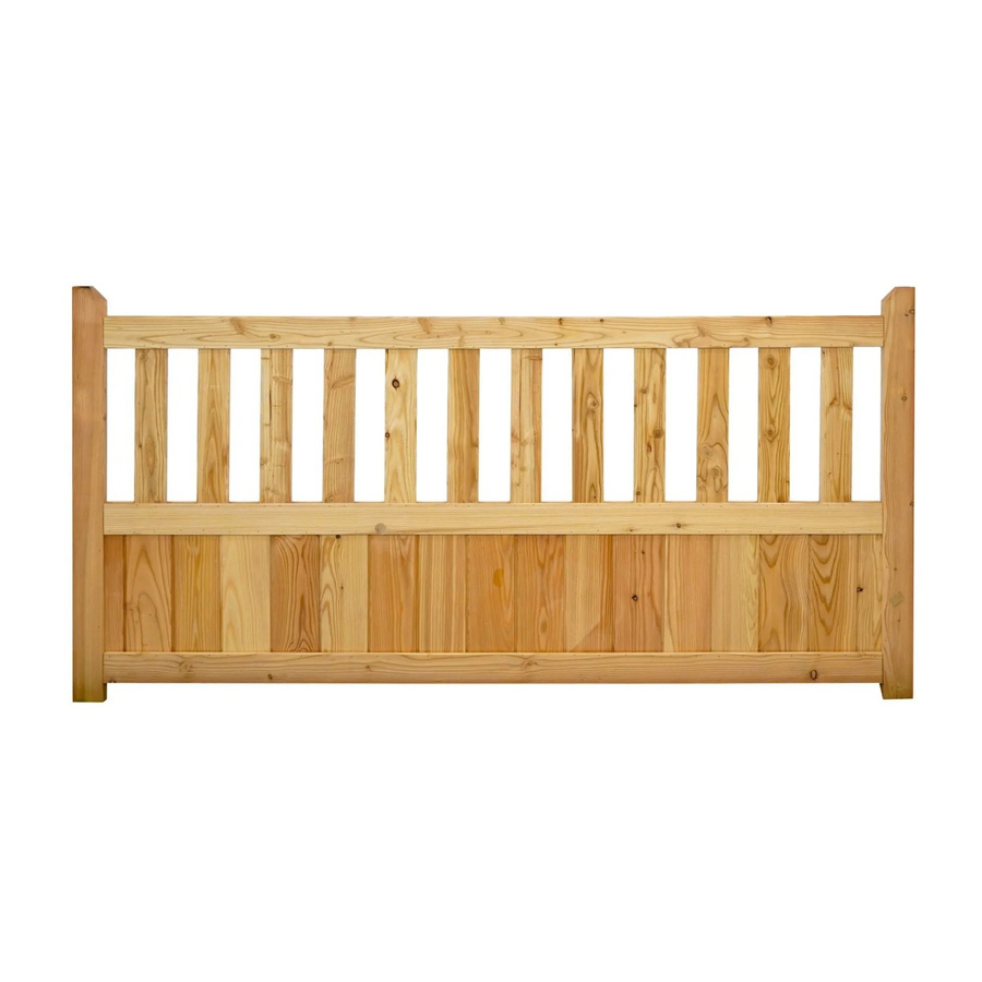 GartenLand Vorgartenzaun GRAZ Holzzaun aus Lärche, Farbe: braun oder grau, B/H: 180 x 90 cm - Bild 2