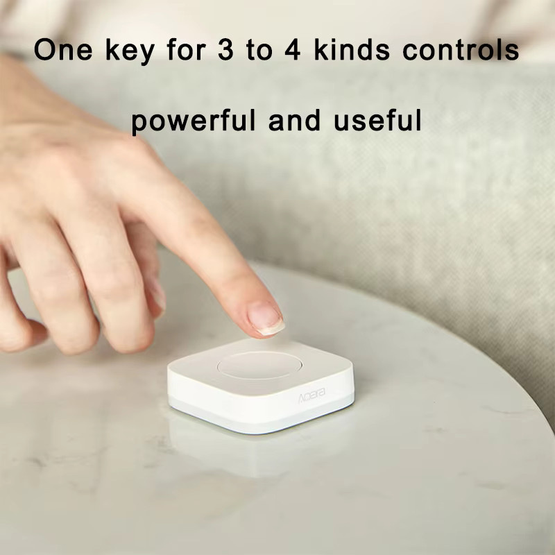Aqara Smart Mini-Schalter Zigbee kabelloser Ein-Tasten-Sensor in Weiß für Mihome und Homekit - Bild 2