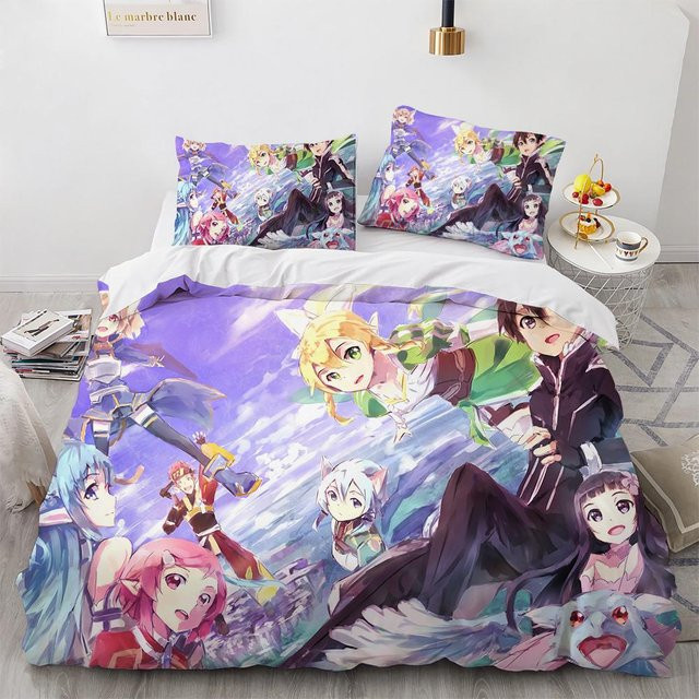 Sword Art Online Bettwäsche-Set von Your Warm Home mit Motiv, Mehrfarbig, B/H: 135 x 200 cm - Bild 1