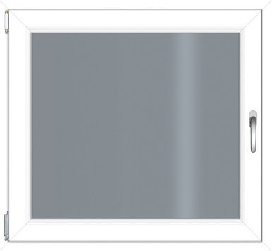 RORO Kunststoff-Fenster KOMFORT B70 in Weiss mit Klarglas, Breite: 100 cm, Höhe: 90 cm - Bild 1