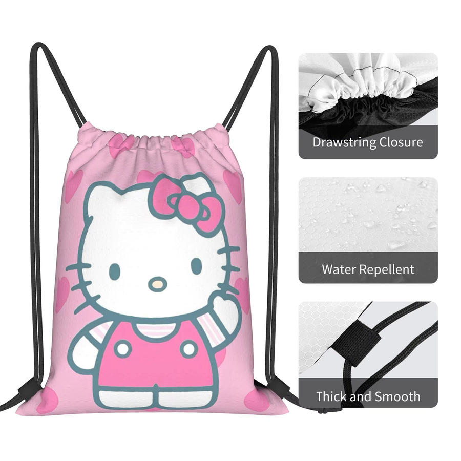 K-Kittys Say Hello Bag Rucksack mit Kordelzug, Sport- und Turnbeutel - Bild 3