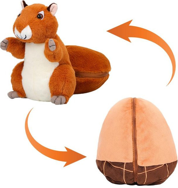 Yiran toy Eichhörnchen Stofftier, braun, Plüsch / Textil - Bild 1