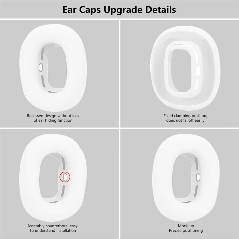 Apple Silikon-Ohrkappen für AirPods Max in Blau - Bild 2