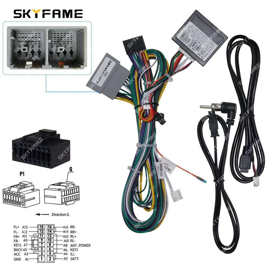 RAISE Auto 16pin Kabelbaum Adapter mit Canbus Box für Android Radio in Buick Regal GS und Opel Insignia G-RZ-GM59 GM-RZ-09 - Bild 2