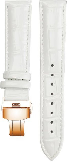Sweetown Uhrenarmband Leder, Weiß, Herren - Bild 1