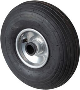 BS Rollen Luftrad C90 aus Gummi in Schwarz mit einem Durchmesser von 260 mm - Bild 1
