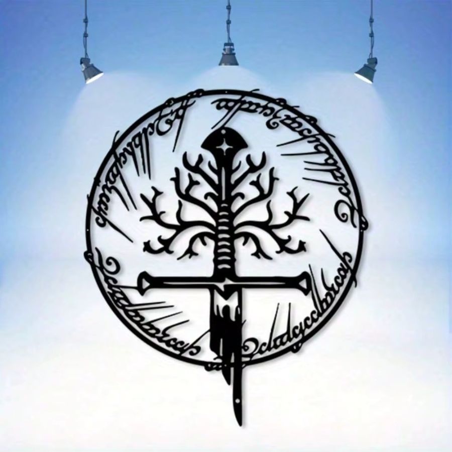 CIFBUY Der Herr der Ringe Schwert Wandkunst aus Metall im Vintage Fantasy Design - Bild 2