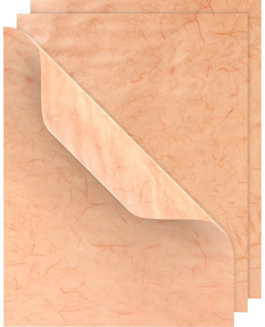 VBS Strohseide in Orange, 3 Bögen, B: 50 cm, H: 70 cm - Bild 1
