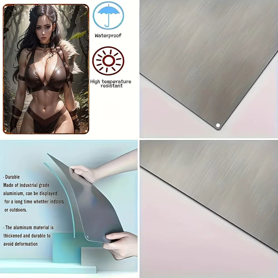 Valknut Wikinger Metall-Wandkunst aus wasserfestem Aluminium für deine Heim- und Bar-Dekoration - Bild 4