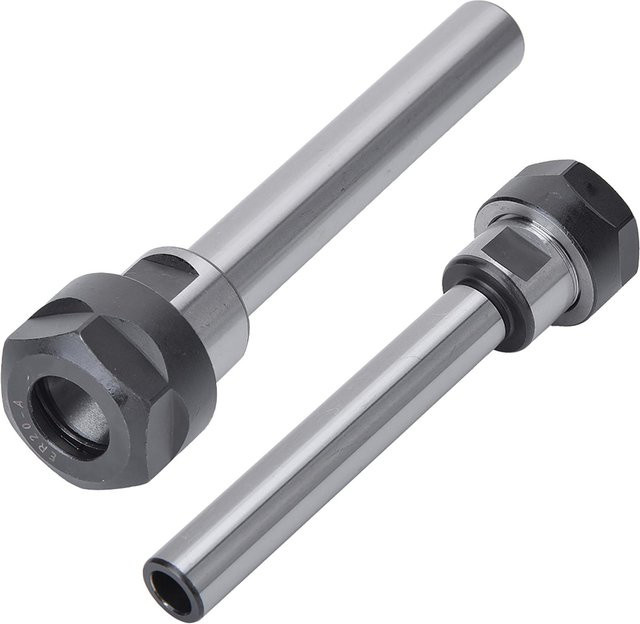 TOMTOP Spannzangenfutterhalter ER20A100L Schaftverlängerung für Fräser in Silber, Länge: 100 mm - Bild 1