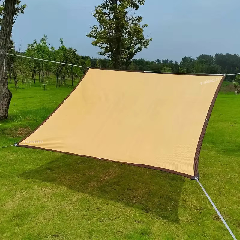 GFDYML Sonnenschutznetz aus HDPE in Beige mit UV-Schutz für Garten, Pergola und Schwimmbad - Bild 2