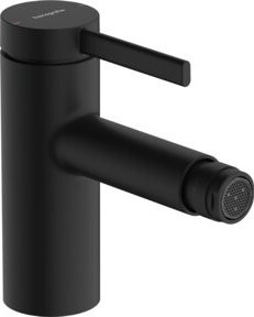 Hansgrohe Bidet-Einhebelmischer Zesis S in Mattschwarz mit Ablaufventil und Pop-up-Abfluss - Bild 1