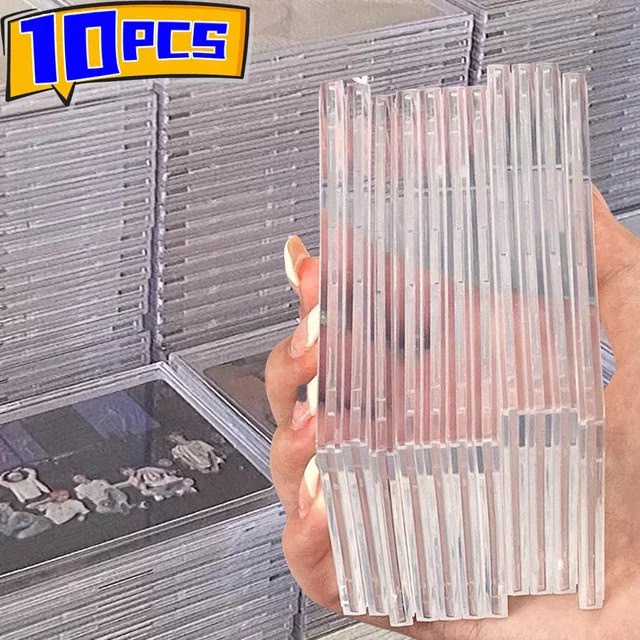 Transparenter Acryl-Kartenhalter mit Schnappverschluss für Gaming- und Sportkarten sowie Kpop-Idol-Fotos aus Kunststoff - Bild 1