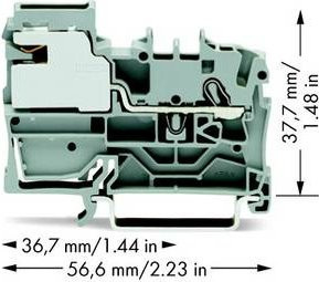 WAGO Potentialausgleichsklemme 2002-7111 in Grau - Bild 1