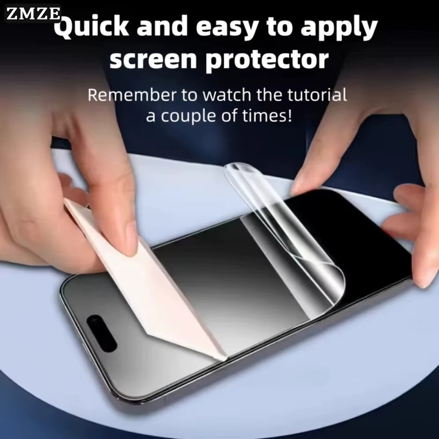 5 Stück ONEVAN Matte Hydrogel-Displayschutzfolie für iPhone 17 Pro Max, 17E, 16, 15, 14, 13 mit Anti-Fingerabdruck-Funktion - Bild 4