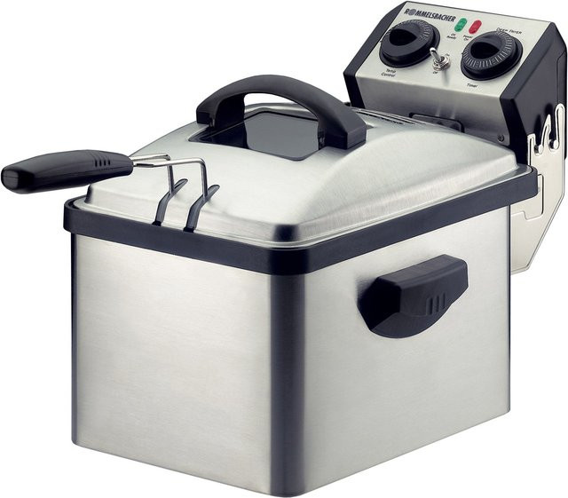 Rommelsbacher Fritteuse FRP 2135/E aus Edelstahl in Silber mit Cold Zone und Timer - Bild 1