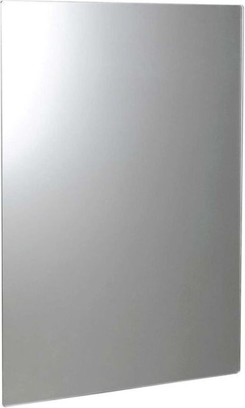 Sapho Plain Wandspiegel mit Spiegelheizung und Antibeschlag, rechteckig, rahmenlos, Weiß, B: 60 cm, H: 90 cm - Bild 1