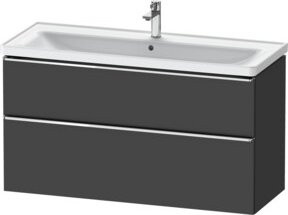 Duravit Waschtischunterschrank D-Neo in Weiß und Grau, Wandmontage, B/T/H: 118,4 x 45,2 x 62,5 cm - Bild 1