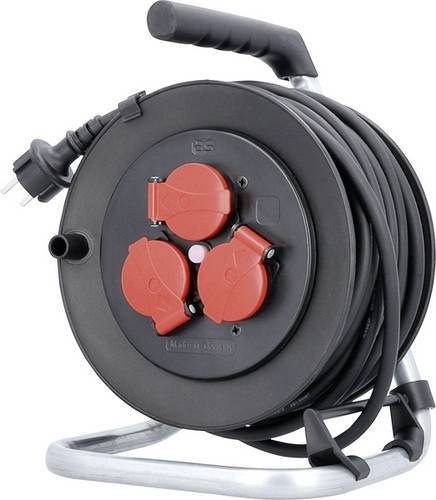 AS Schwabe Kabeltrommel Schwarz 25 m H07RN-F 3G1,5 IP44 - Bild 1