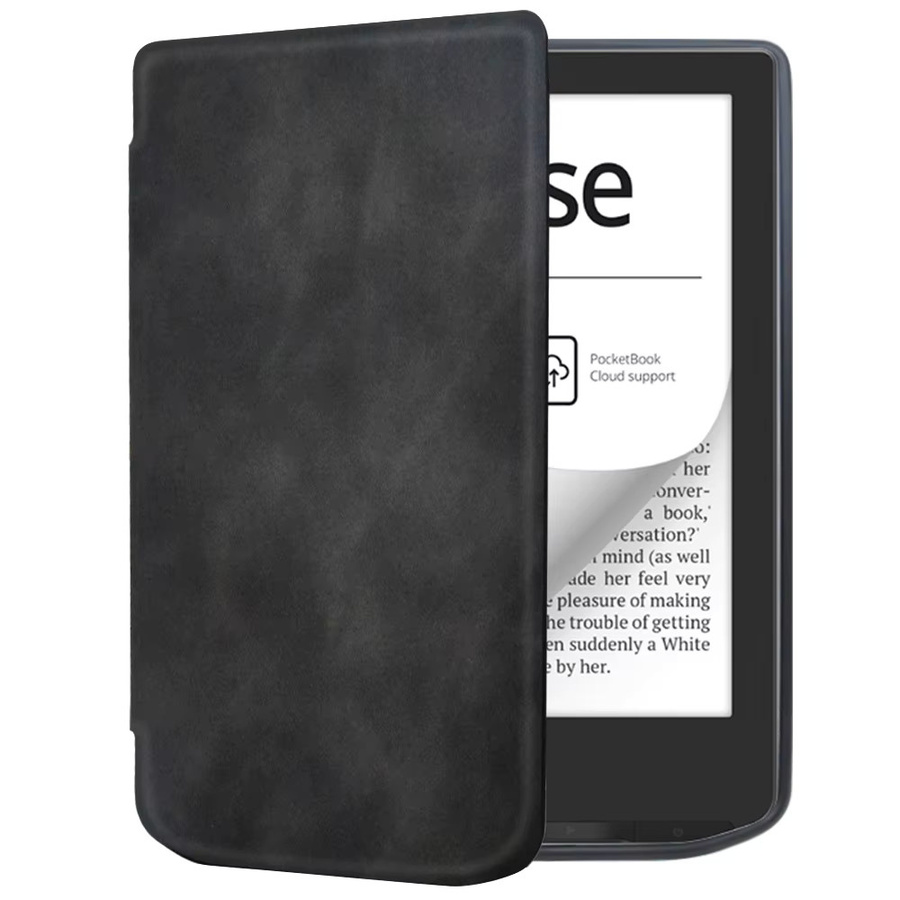 Moboons Schutzhülle aus weichem PU-Leder für PocketBook Vers PB629 und PB634 in Schwarz mit Auto-Wake-Funktion und magnetischem Verschluss - Bild 3
