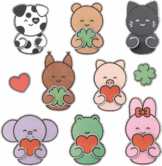 Rico Design Paper Poetry Clip-Ons Chingu Tiere in Multicolor - Bild 1
