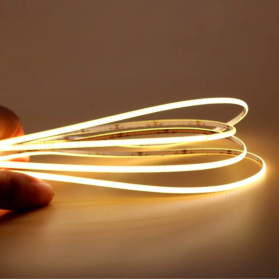 Flexible COB-LED-Lichtleiste mit 480 LEDs/m für Raum- und Auto-Dekoration, dimmbar, 12 V oder 24 V, in warmweiß, neutralweiß oder kaltweiß - Bild 2