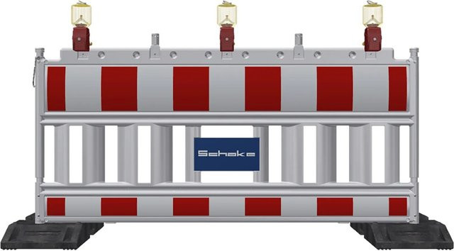 Schake Euro2-Absperrschranken Typ Nox RA2/B Adapter in Weiß-Rot - Bild 1