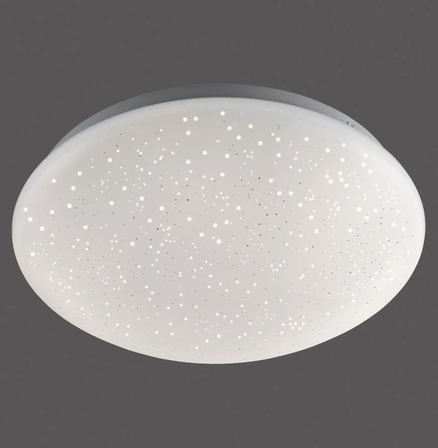 Just Light LED-Deckenleuchte Skyler Weiß, rund, dimmbar mit Fernbedienung, H: 9 cm, B/D: 25 cm - Bild 1