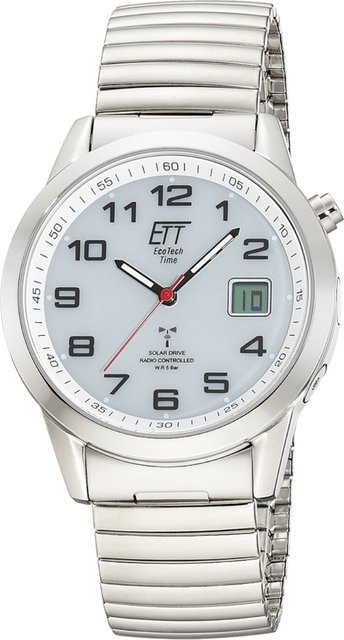ETT Herrenuhr, Solar, Edelstahl, 41 mm, Analog-Digital, 5 ATM - Bild 1
