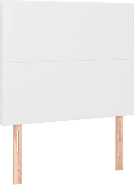 vidaXL LED Kopfteil in Weiß aus Kunstleder mit USB-Ladeport und integrierter Beleuchtung, B/T/H: 90 x 5 x 128 cm - Bild 1