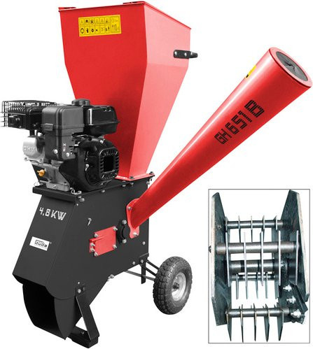 GÜDE Häcksler GH 651 B mit 4-Takt Benzinmotor in Rot - Bild 1