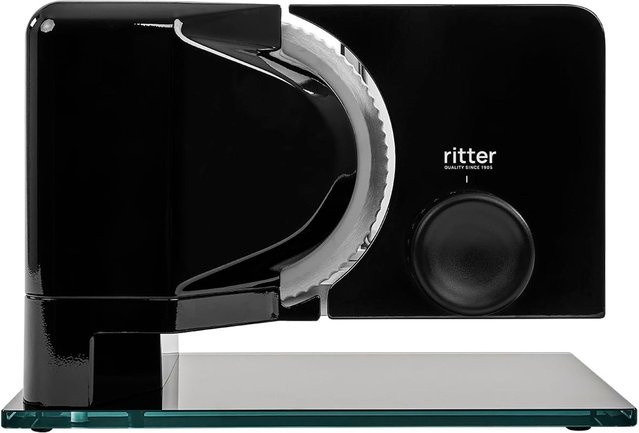 Ritter Allesschneider Sono 2 Schwarz mit Wellenschliffmesser und 65 Watt Eco-Motor, Durchmesser: 17 cm - Bild 1