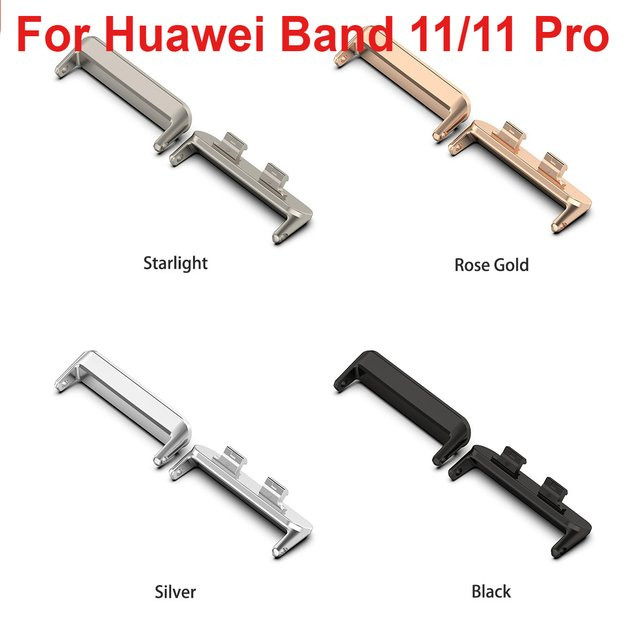 FancyWrist Uhrenadapter für Huawei Band 11 / 11 Pro, Edelstahl, Silber, 18 mm - Bild 1