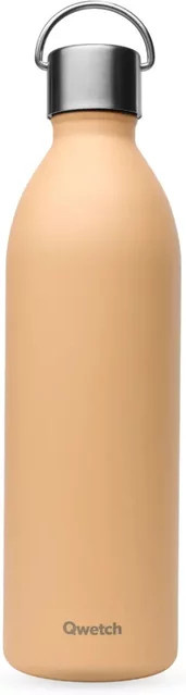 Isotherme Flasche Qwetch Active in Orange und Beige, 0,36 l - Bild 1