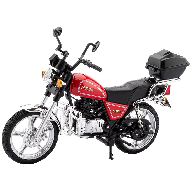 MAKEDA Suzuki GN125 GSX1000R Spielzeug-Motorradmodell, 1:12, Metall, mit Sound und Licht - Bild 5