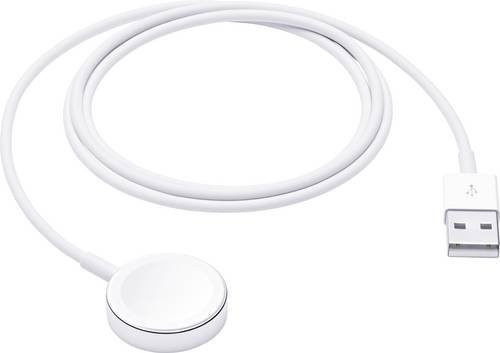 Apple Watch Magnetisches Schnellladegerät mit USB-C Kabel in Weiß (1 m) - Bild 1
