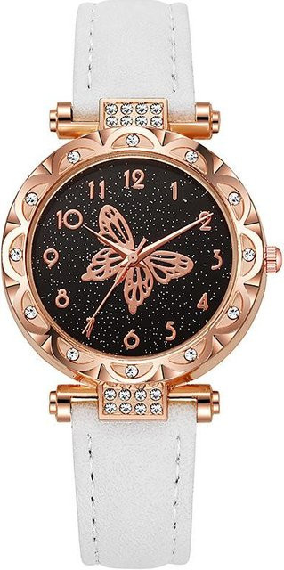 TO2 Armbanduhr Quarz, Kunststoff, Weiß, Damen, 37 mm - Bild 1