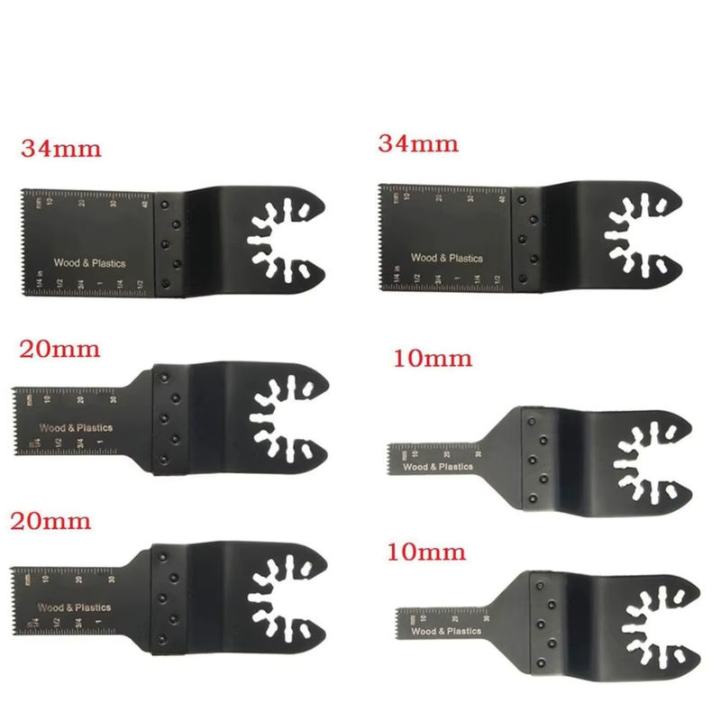 6er Set Oszillierende Multi Tool Kreissäge Klingen aus High Carbon Stahl in Schwarz, Durchmesser: 10 mm, 20 mm und 34 mm - Bild 6