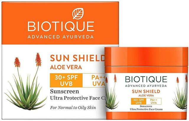 Biotique Aloe Vera Sonnenschutz Gesichtscreme LSF 30, 50 ml - Bild 1