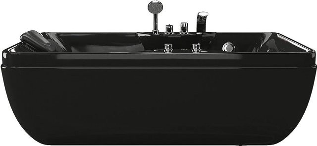 Whirlpoolbadewanne Gavino von Vente-unique in Schwarz, Breite: 150 cm - Bild 1